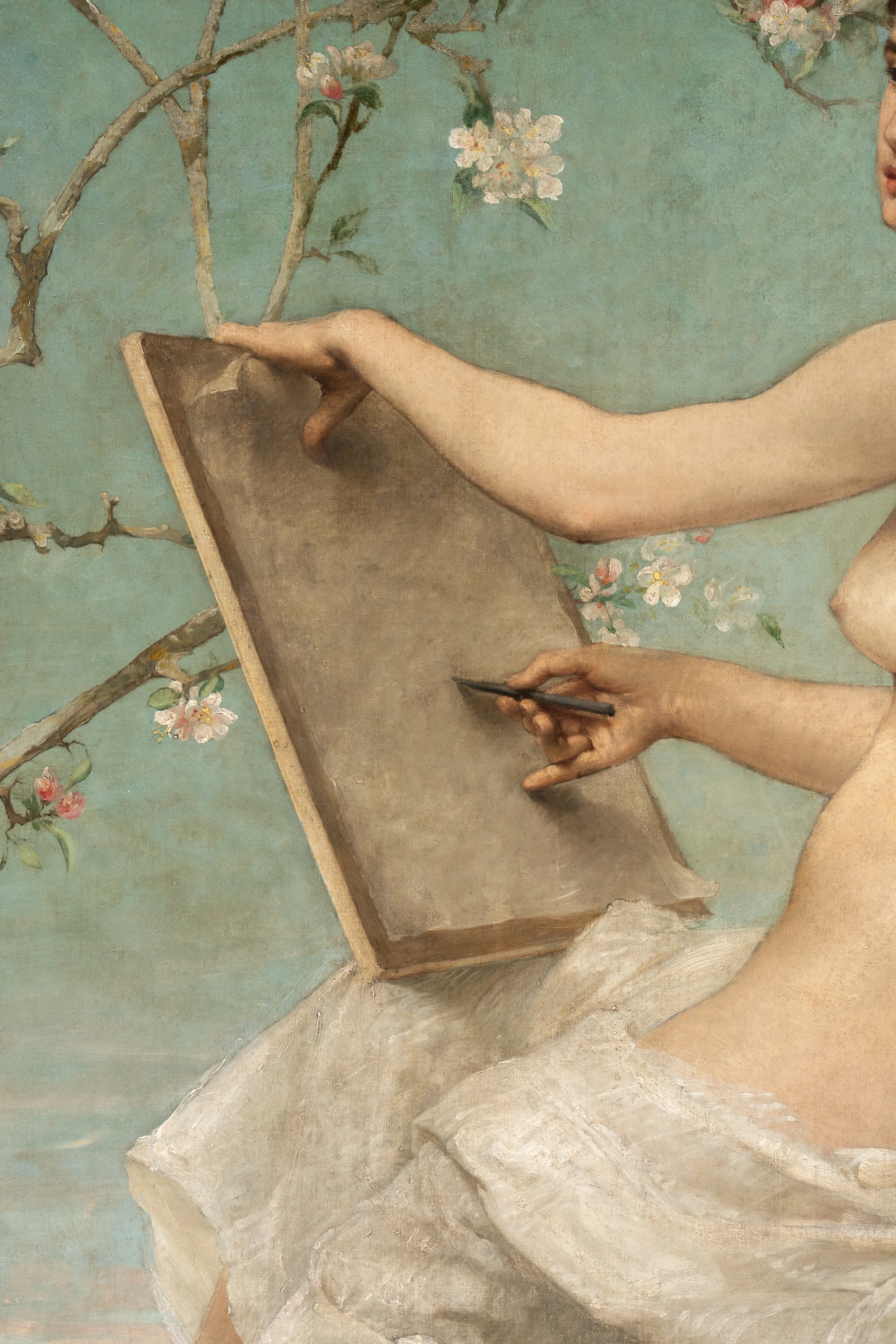 Peinture de femme, focus Inu Studio photographes d'art aux puces de saint Ouen et collections d'oeuvre d'art