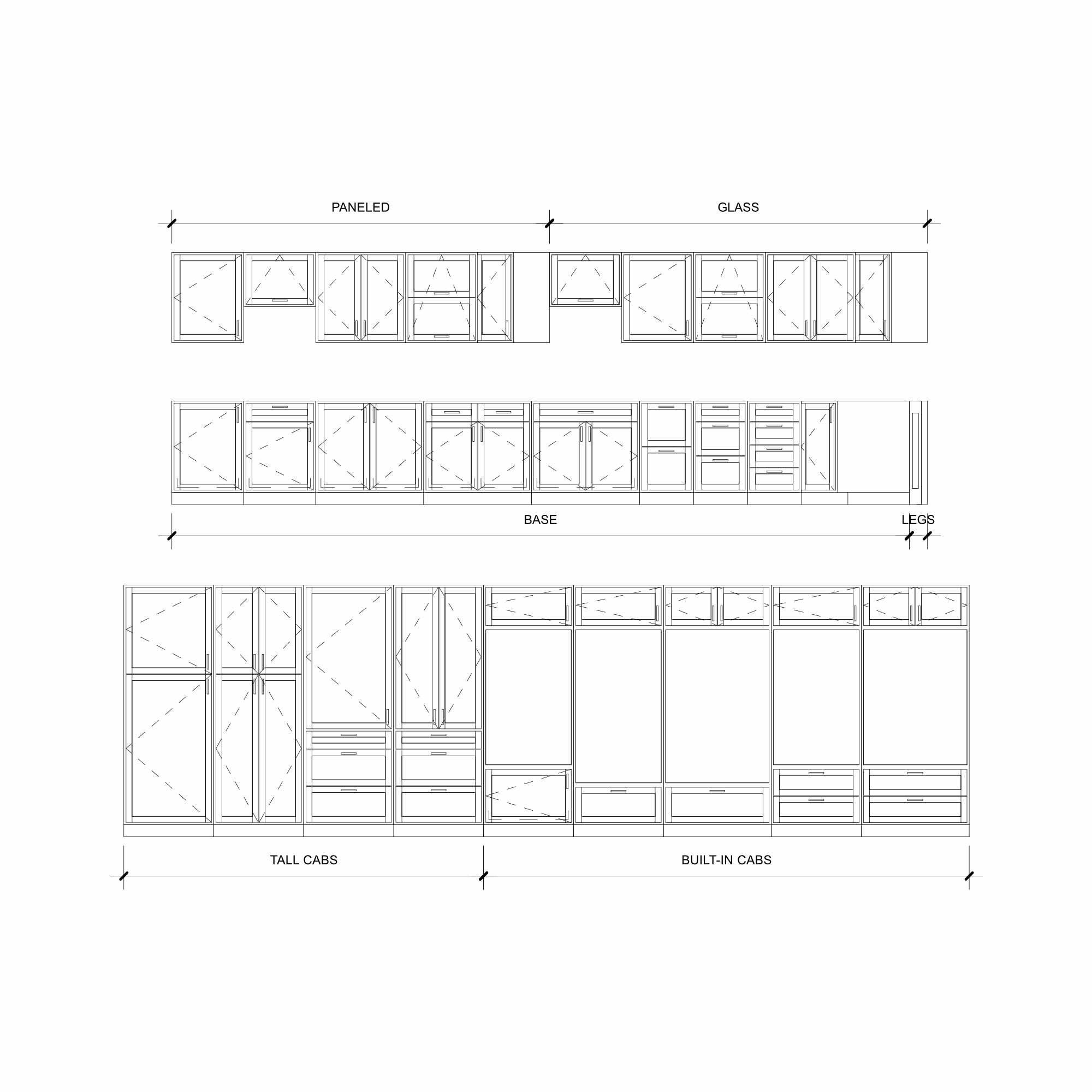 Ultimate Recessed Panel Cabinets - Metric — Revit Template