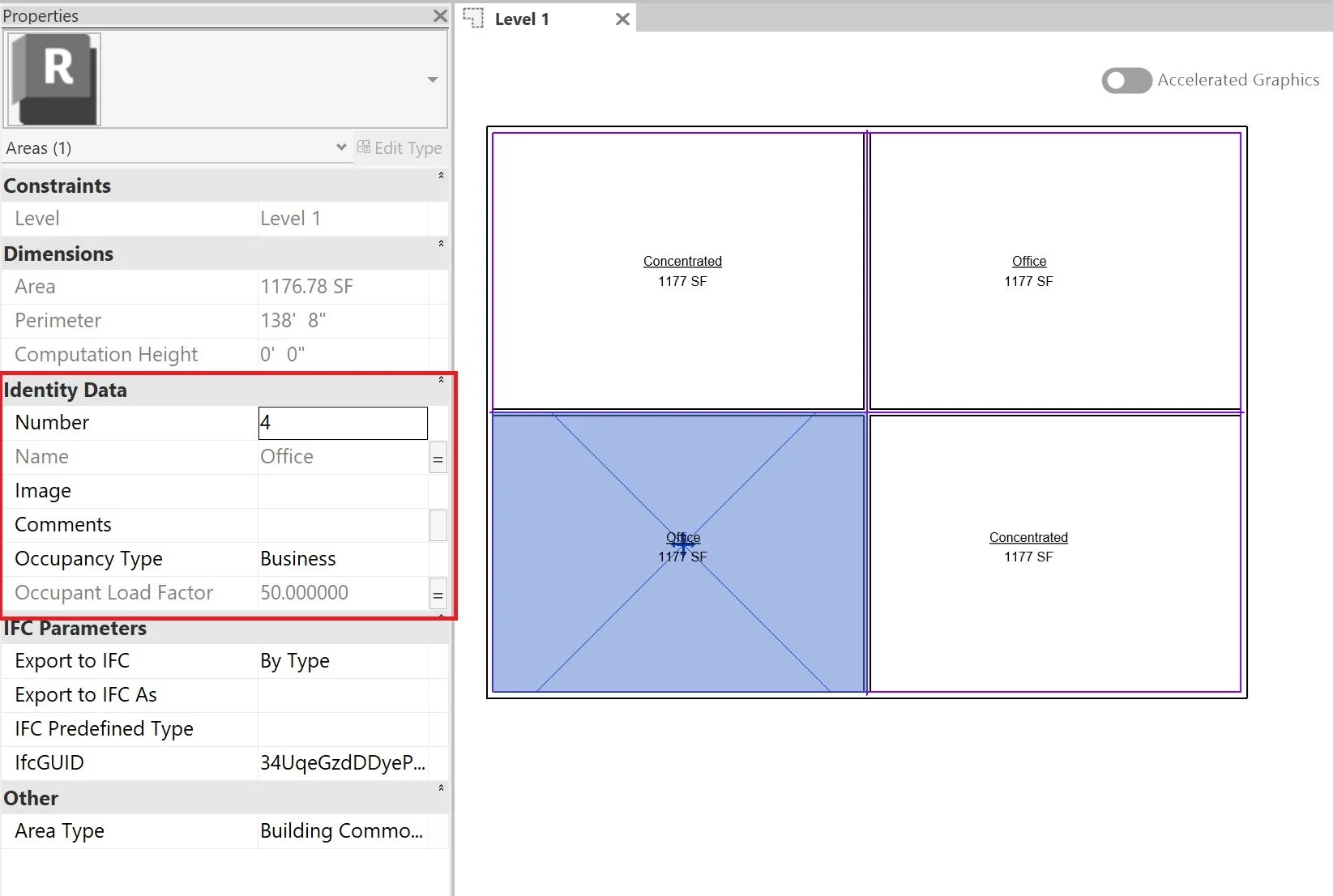 Revit grayed out parameters due to assigned key parameters.