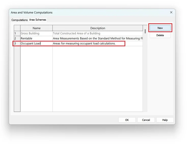 Automatically calculate revised occupant loads in Revit