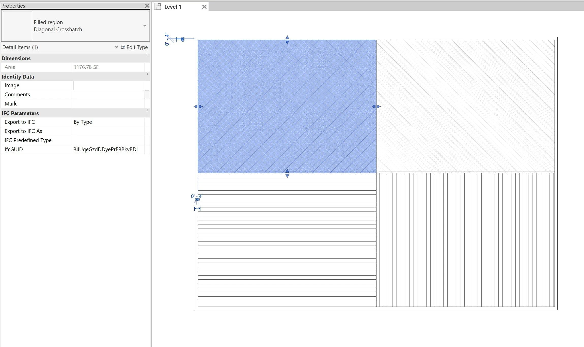 Using Revit filled regions to calculate areas in an occupant load diagram.