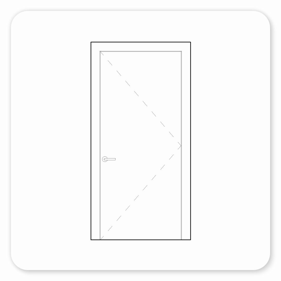 Revit door family includes easy swapped handling and hardware for closers, kick plates, and locking.