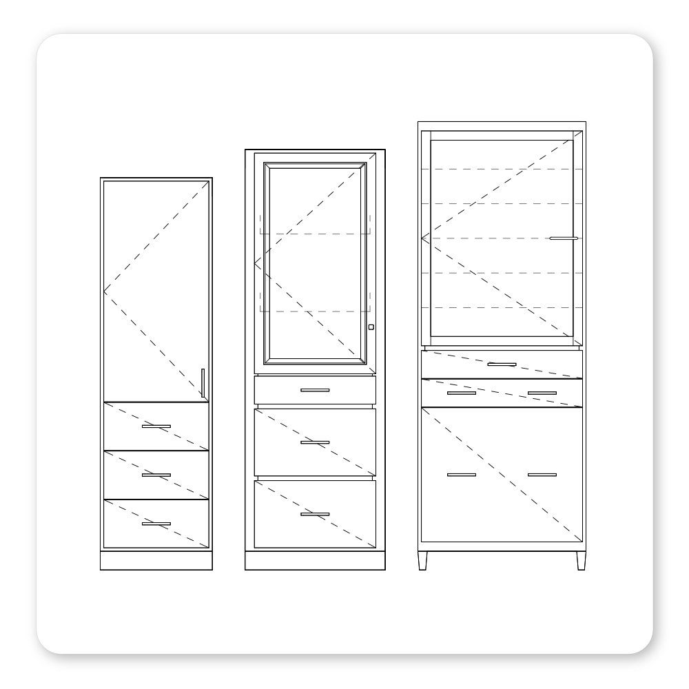 Revit casework family tall customized