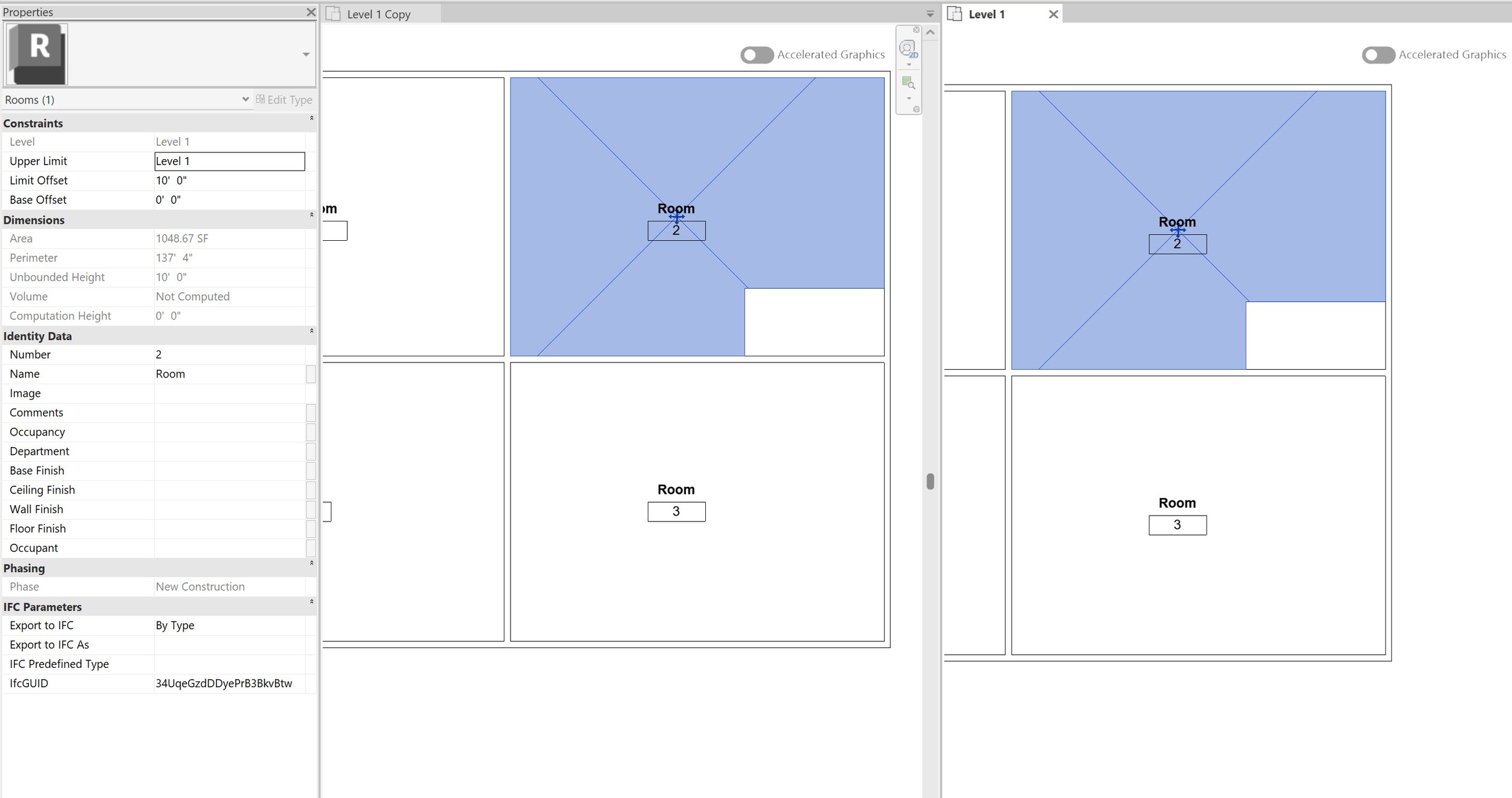 Using Room families to calculate occupant load diagrams in Revit