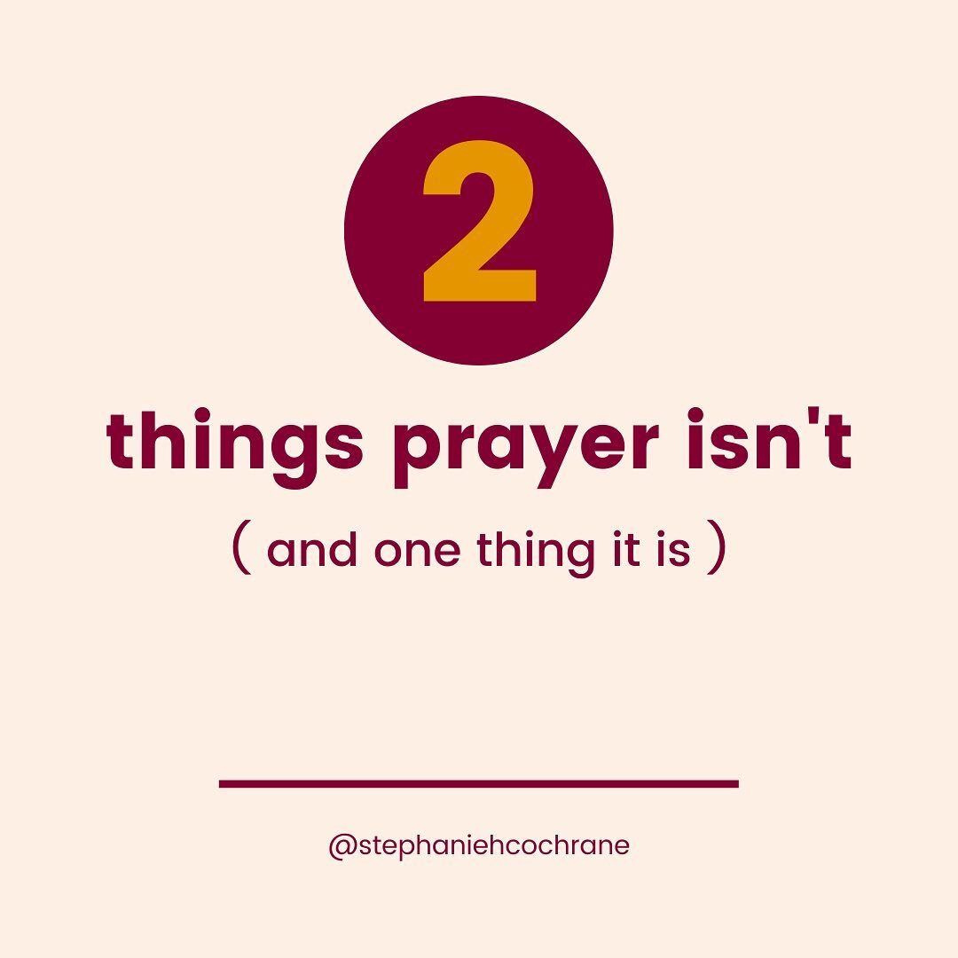 Prayer isn&rsquo;t primarily a tool for efficient communication. God doesn&rsquo;t need me to upload a report on my life so that He can download a blessing. He's better than the internet. He wants connection. He wants closeness. God wants to be with 