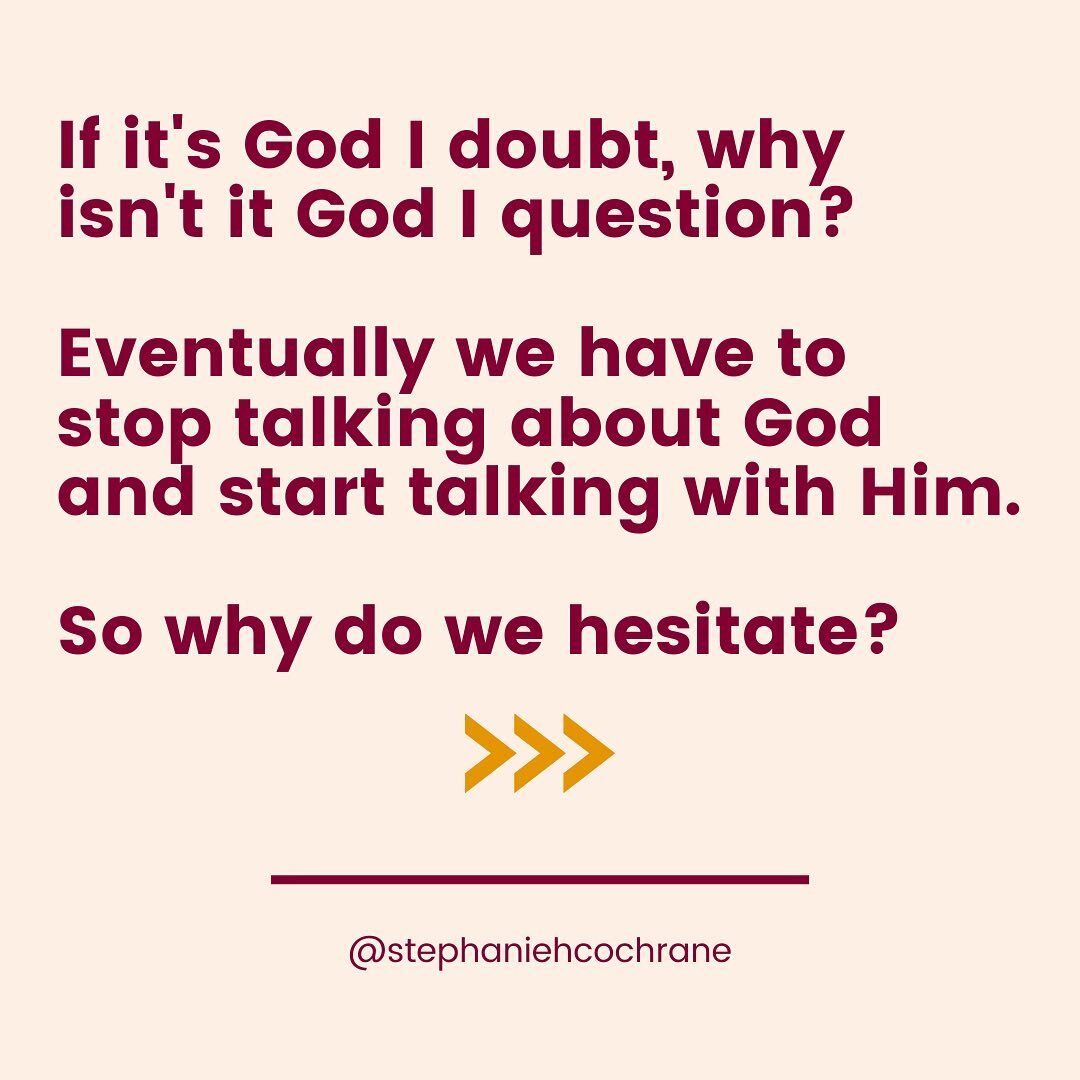 There's a more confident and free faith on the other side of our doubts, if we can name and correct our misunderstandings.
💛 

#paradoxwithoutpanic #discipleship #christianformation #reconstructingfaith #spiritualformation #withgod #honestfaith #hon