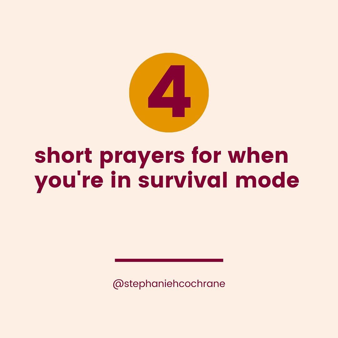 September has been heavy on survival mode for me (I'm relied HEAVILY on that fourth prayer in the list). If that's you too, I'm sorry. I hope these will help 💛 

#paradoxwithoutpanic #honestprayer #honestfaith #survivalmode #reconstructingfaith #wit