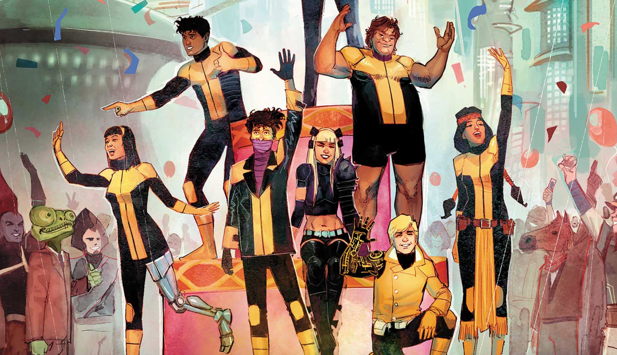 New Mutants #2, 5, and 7 by Jonathan Hickman and Rod Reis — House of X
