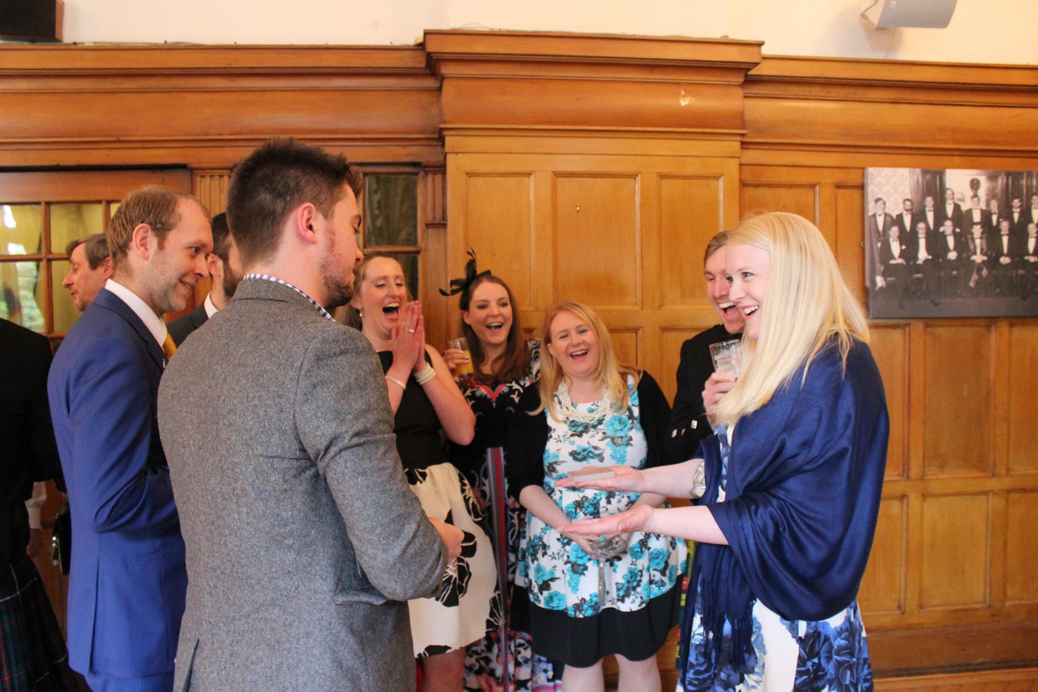 Wedding Magician Close-Up With Audience