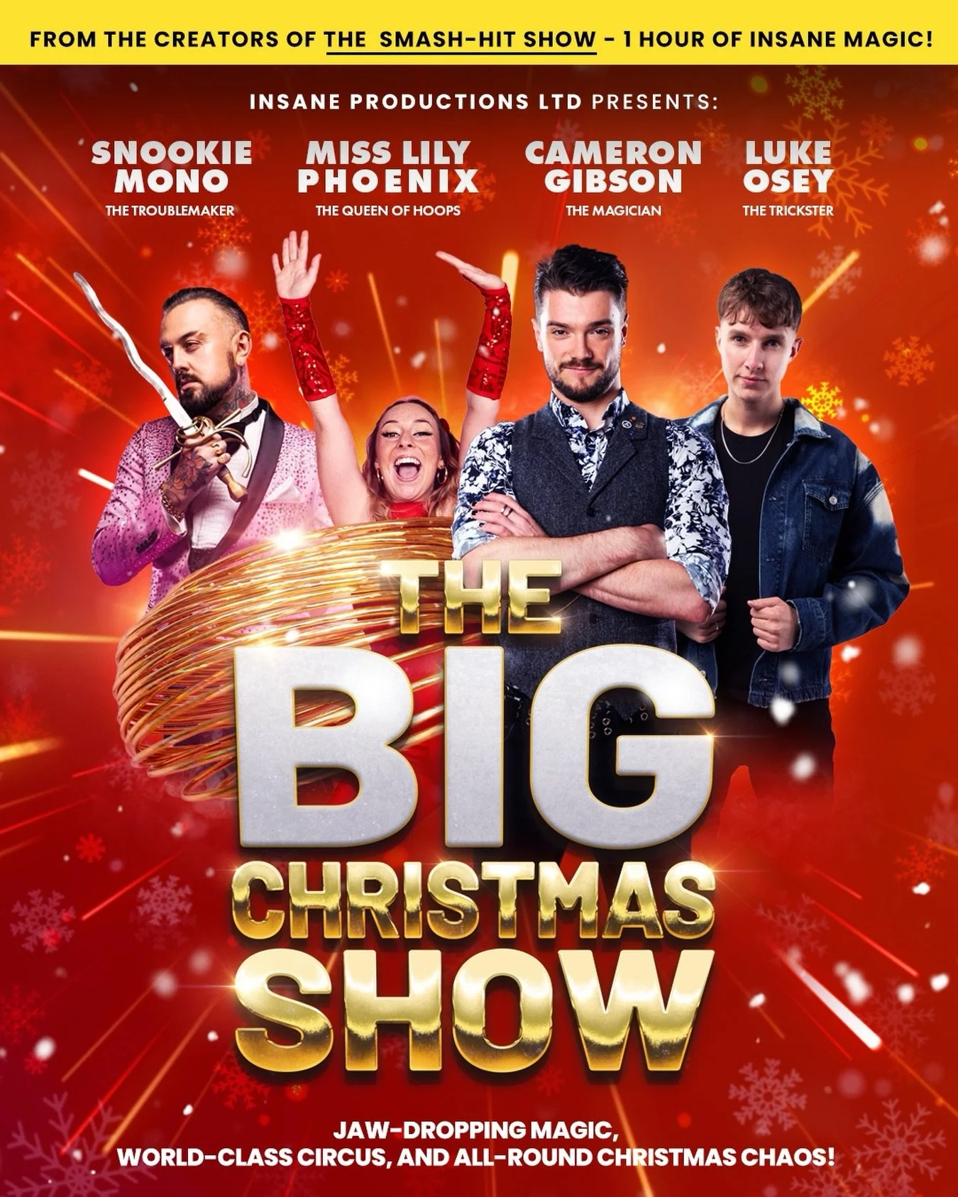 THE BIG CHRISTMAS SHOW 🎄

We&rsquo;re bringing our BIGGEST Christmas show EVER to @edinburghschristmas and @frostfyrglasgow this year! 🎁

&ldquo;From the creators of the 5-star hit Insane Magic comes The Big Christmas Show! Featuring
The Trickster 