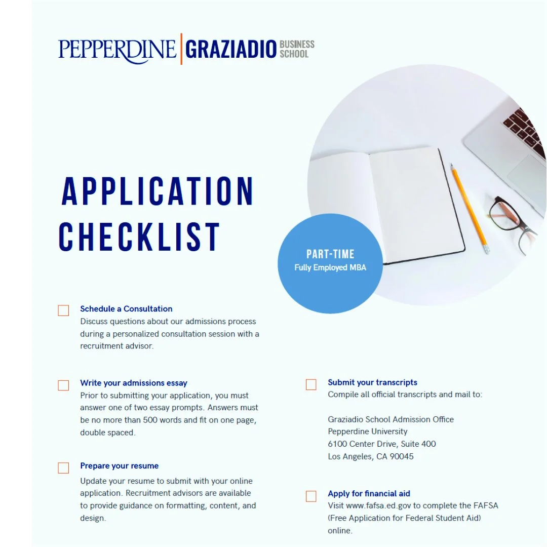 APPLICATION CHECKLIST