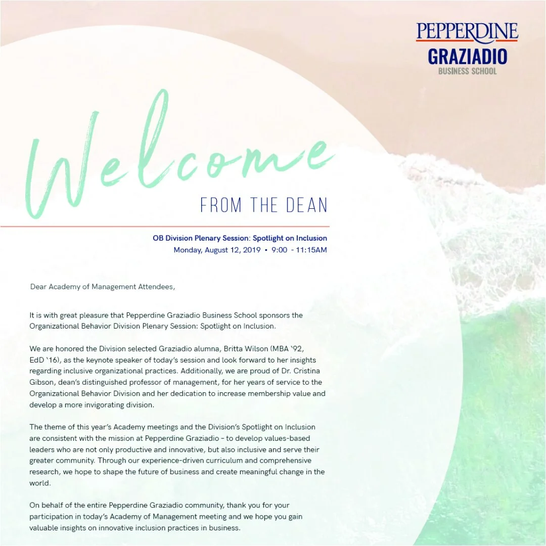 ACADEMY OF MANAGEMENT AGENDA