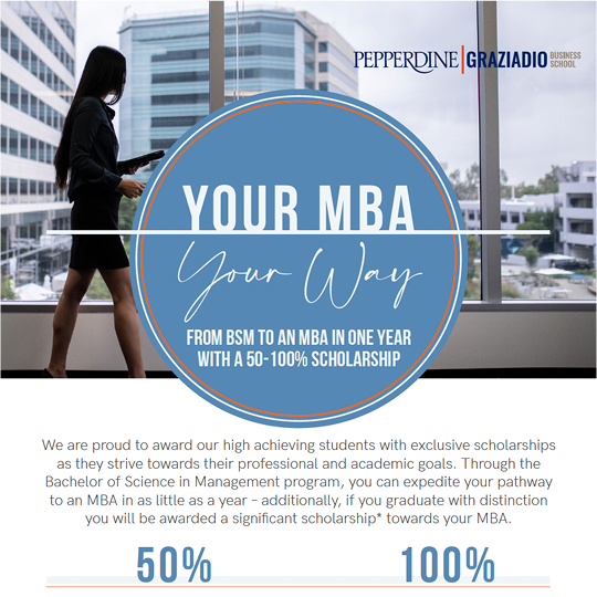 MBA PATHWAY SCHOLARSHIP FLYER