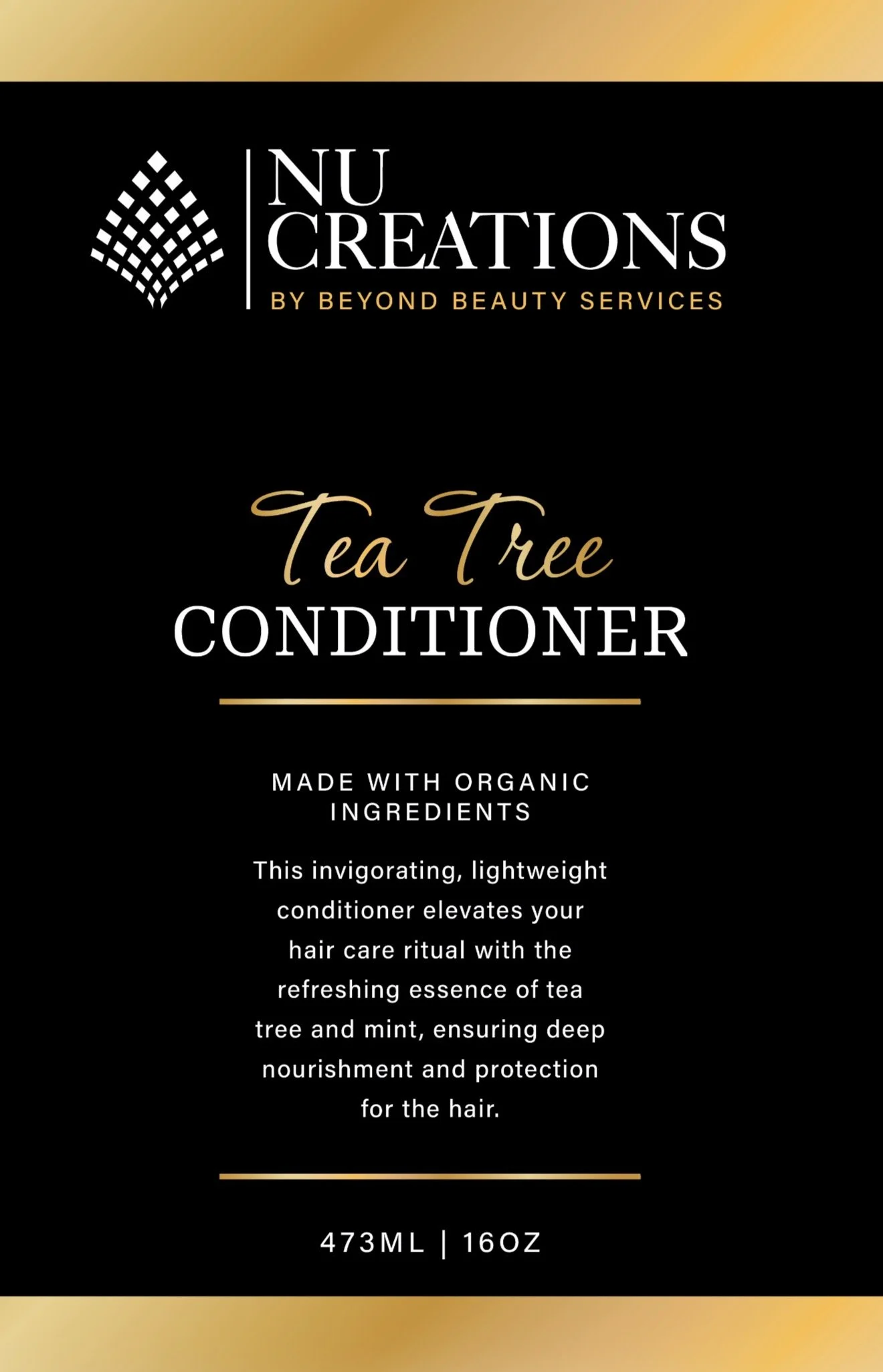Nu Creations Tea Tree Conditioner, 16oz