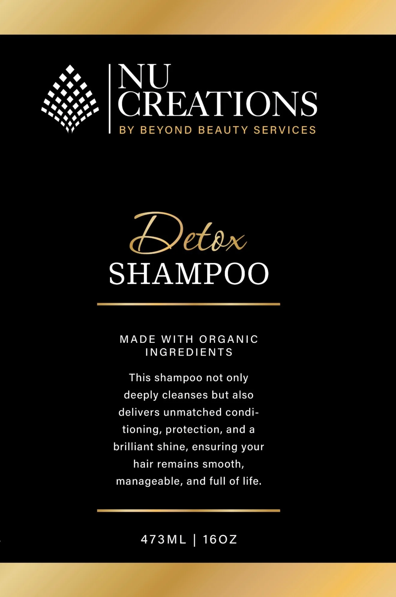 Nu Creations Detox Shampoo, 16oz