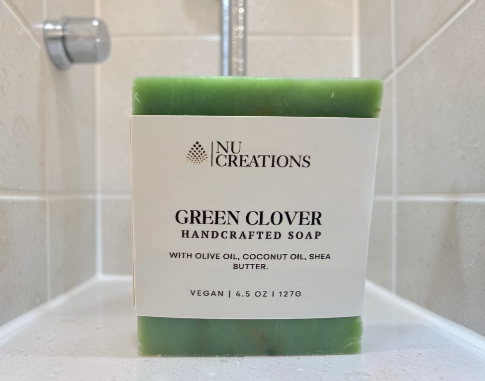 Nu Creations Green Clover Soap, 4.5oz x3