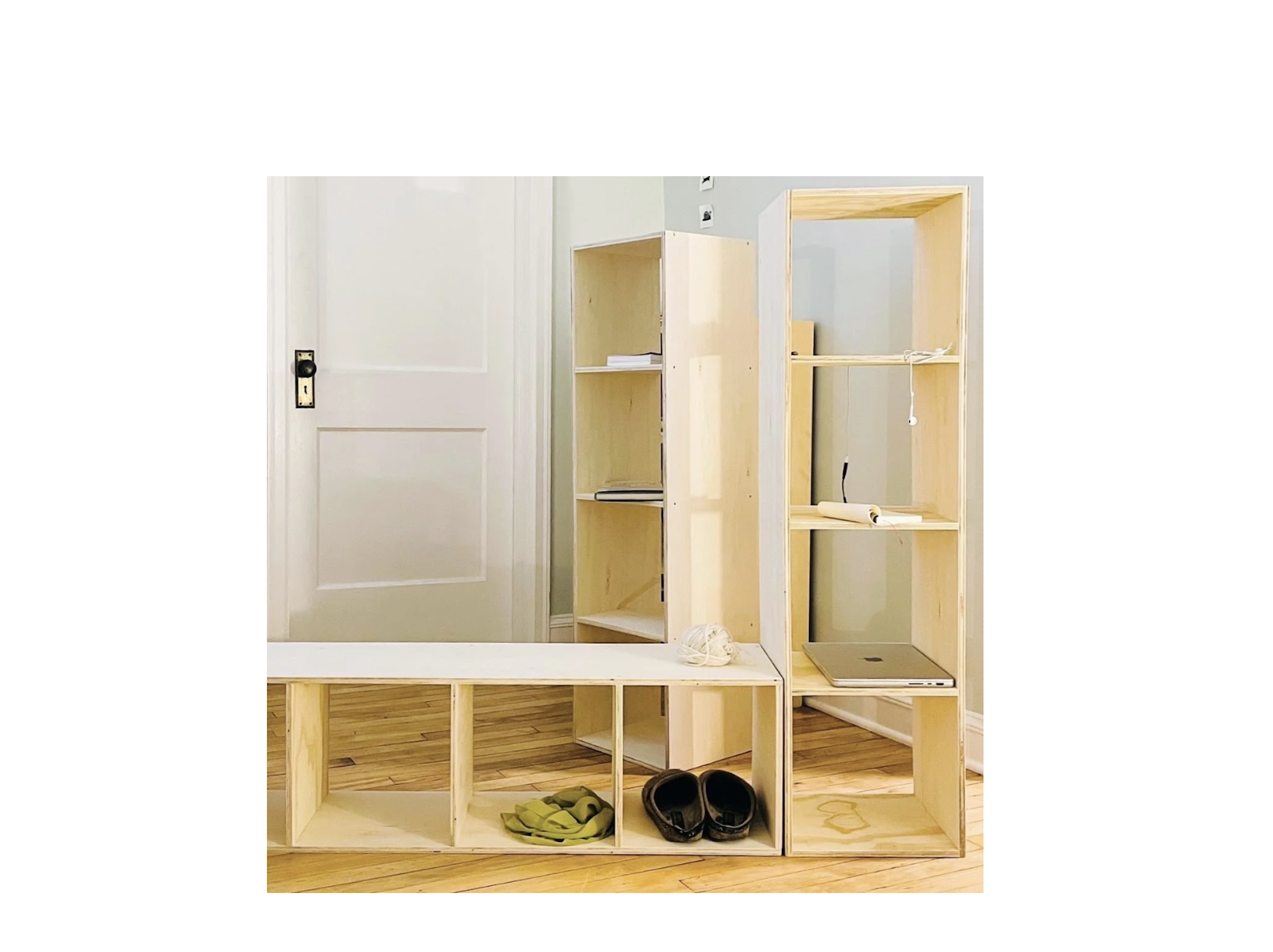 1' x 1' x 4' spaces for things