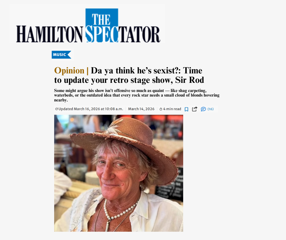 Da ya think he’s sexist?: Time to update your retro stage show, Sir Rod