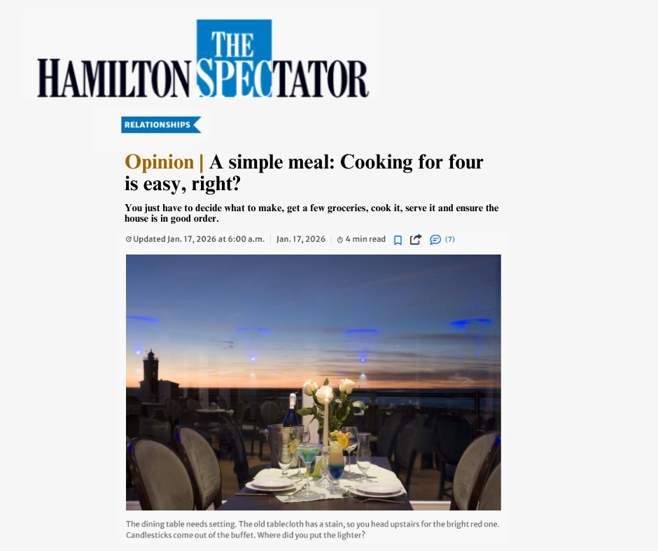 A simple meal: Cooking for four is easy, right?