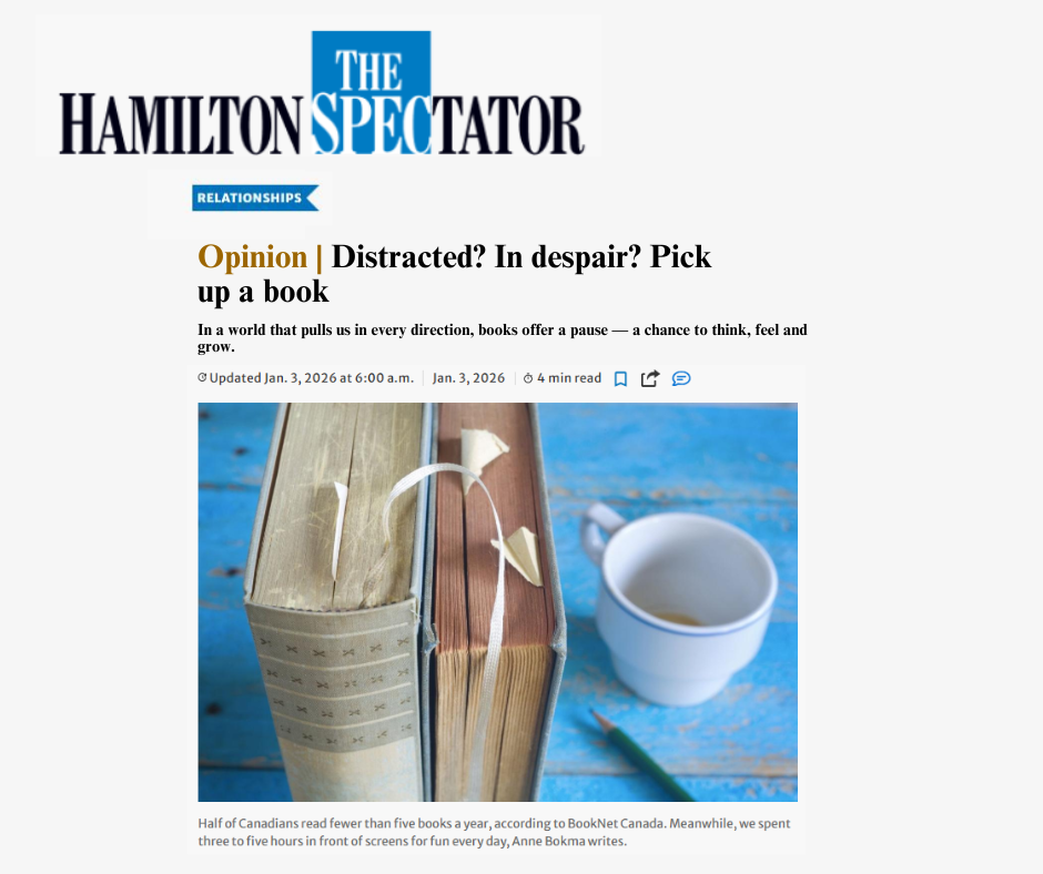 Distracted? In despair? Pick up a book