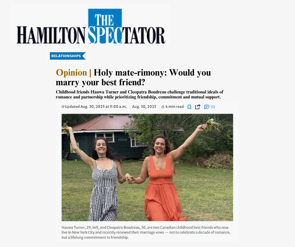 Holy mate-rimony: Would you marry your best friend?