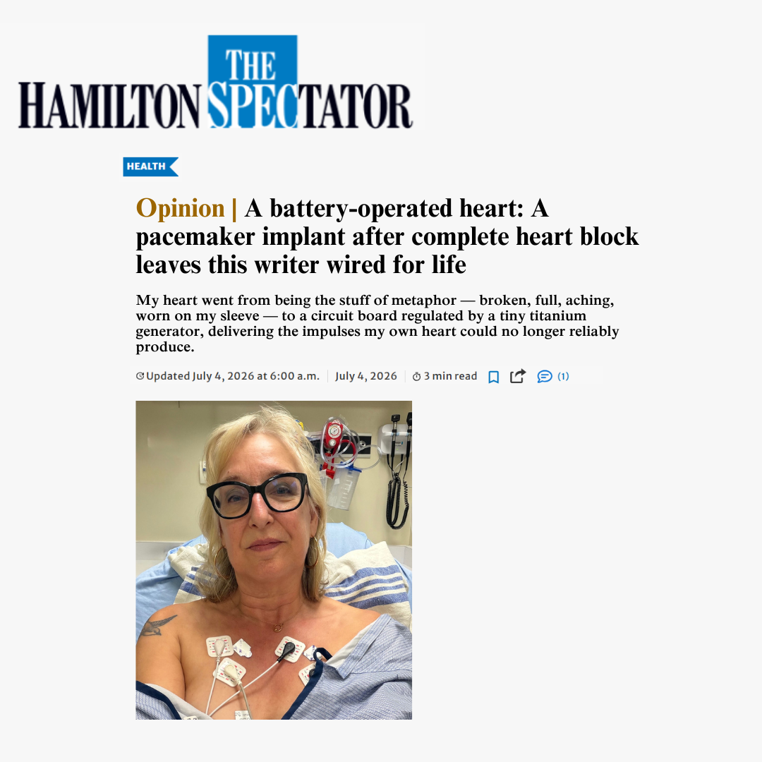 A battery-operated heart: A pacemaker implant after complete heart block leaves this writer wired for life