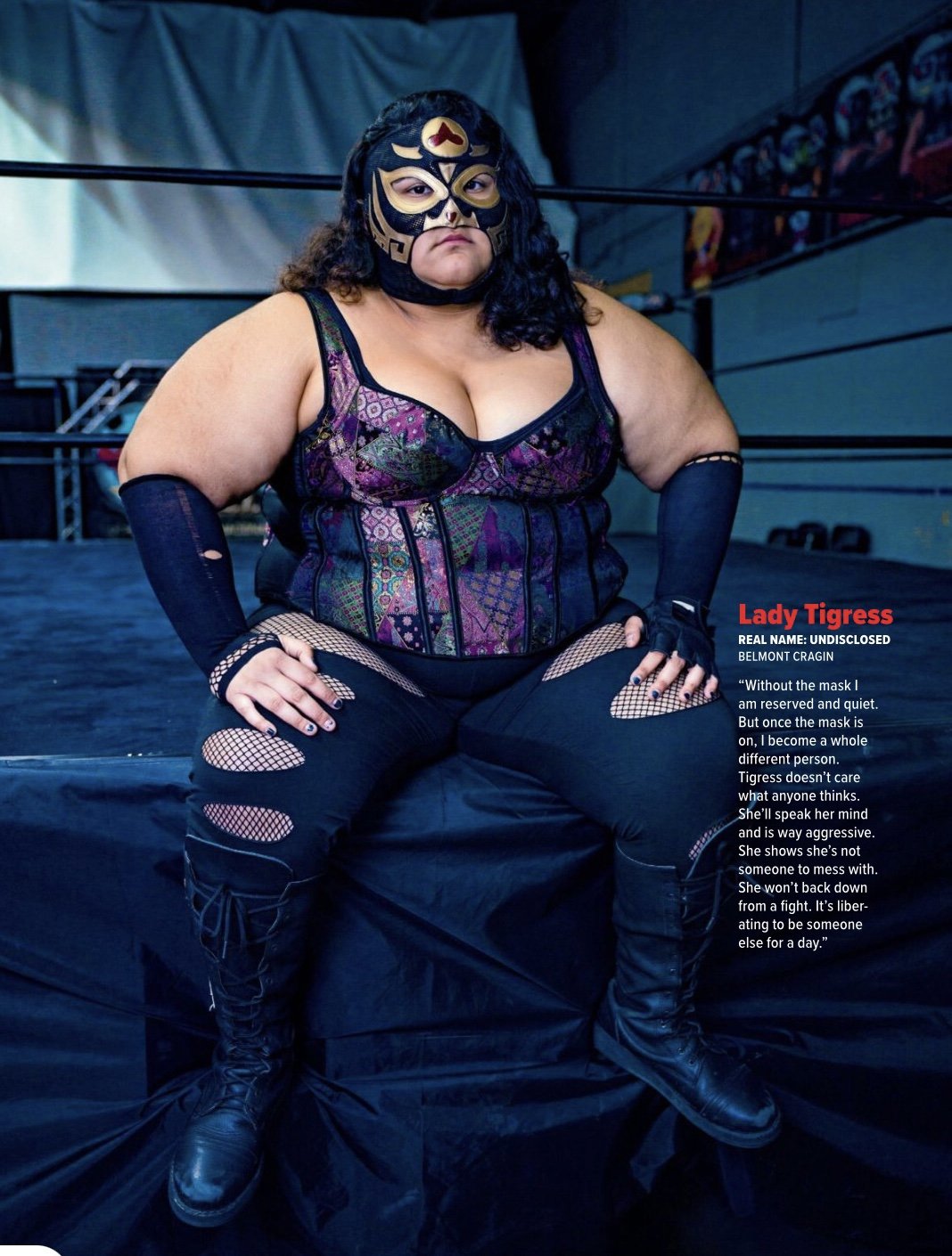 Lady Tigress Luchador for Chicago Magazine