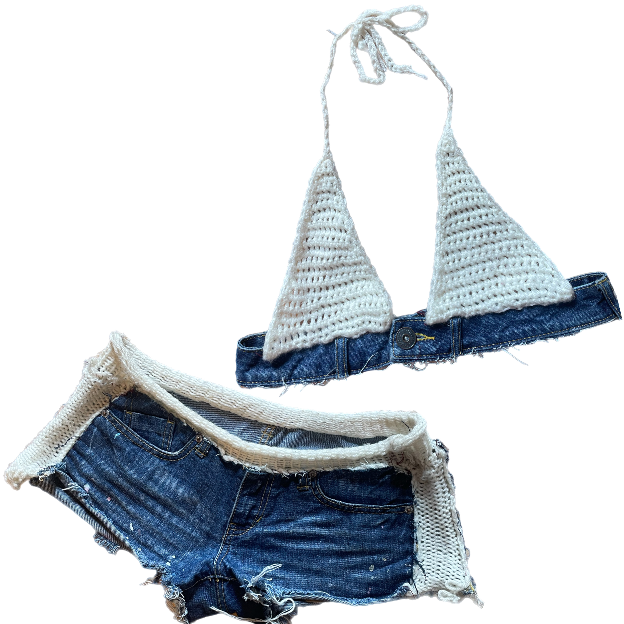 Denim Rework- Distressed Set