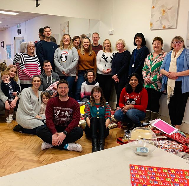 Thank you to our amazing volunteers today and Mill End Community Centre for donating your main hall to us! Over 537 gifts donated and wrapped so far and still more to come #violetsgift