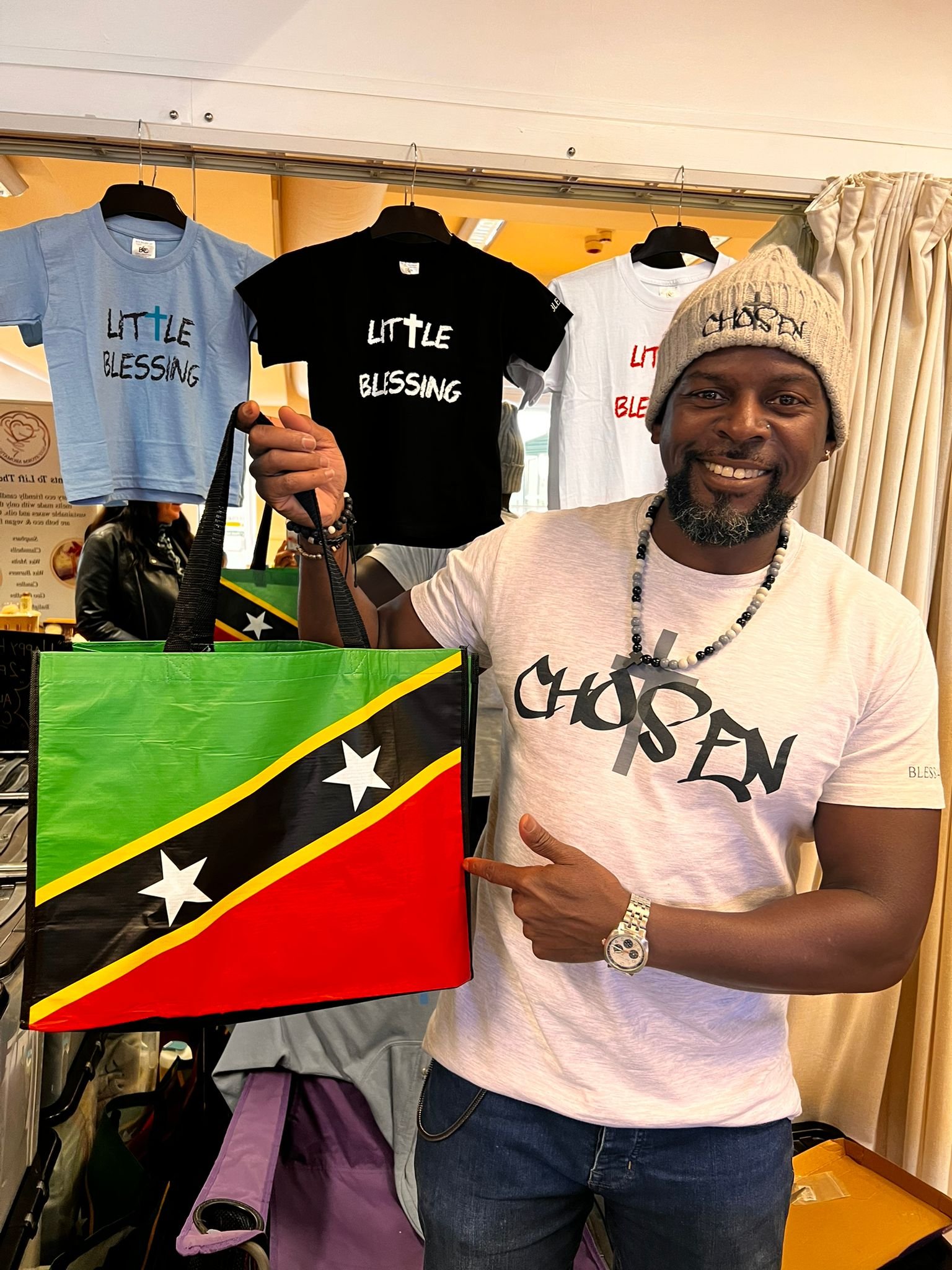 ST. KITTS & NEVIS LARGE SHOPPER BAG (FREE UK SHIPPING)