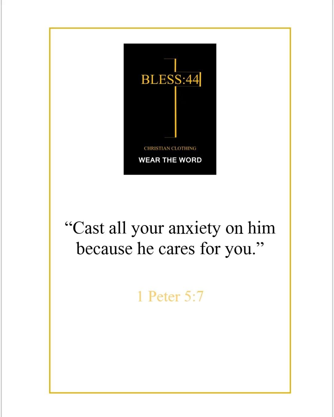 All your anxieties, not just some.... 1 Peter 5:7
#1peter57 #bibleverse #biblequote #christian #christianlifestyle #faithful