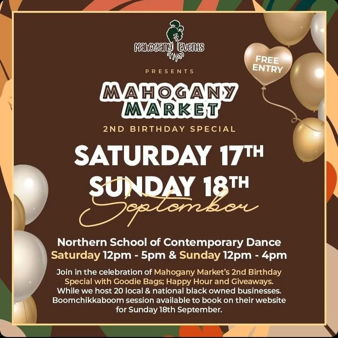 It has been a while but I am looking forward to being back with the Mahogany Market Collective again. 
I cannot believe it is 2yrs already, what an amazing achievement. 
Hope to see you all there @northern_school to join in with the celebrations
#mah