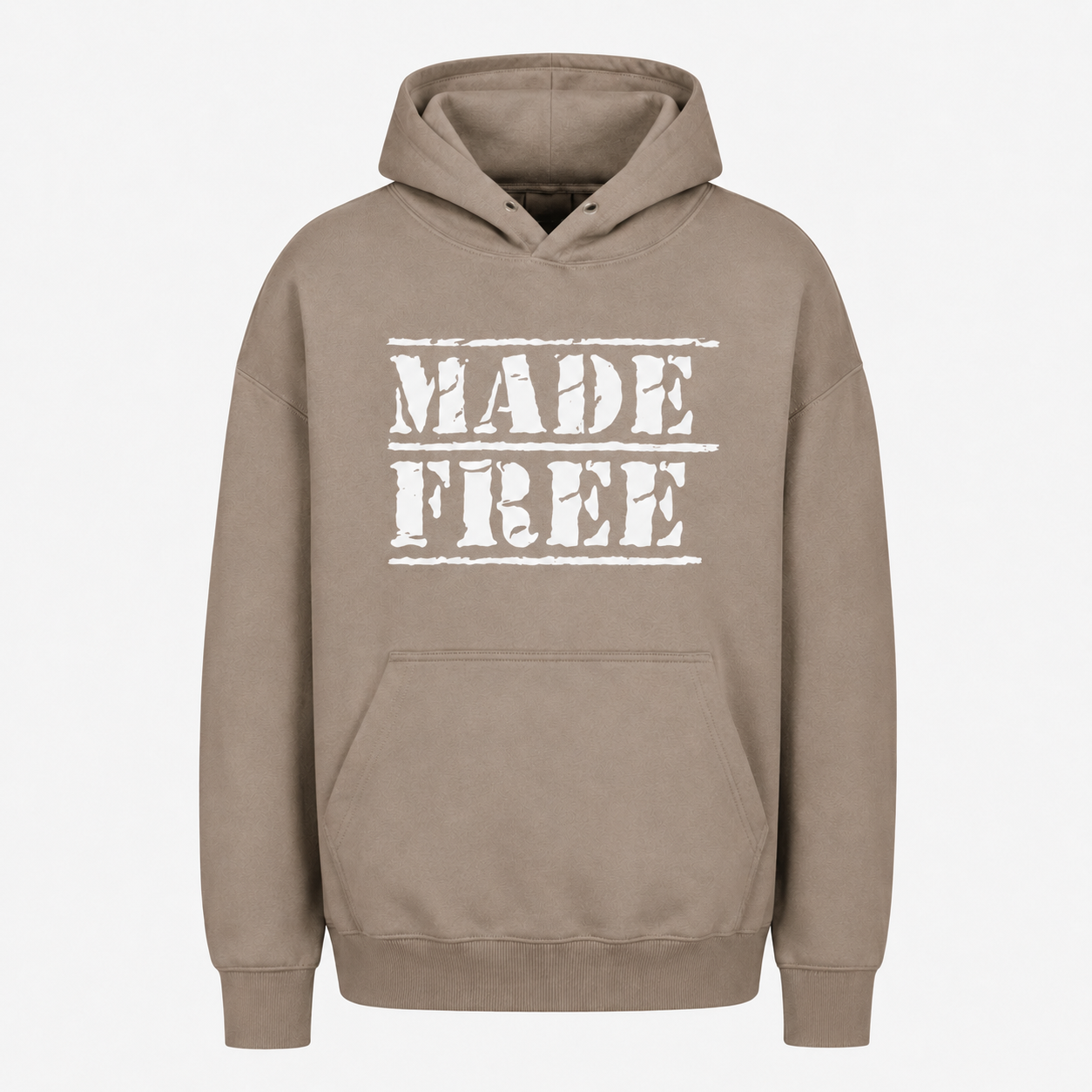 MADE FREE HOODIE in SAND HEAVYWEIGHT