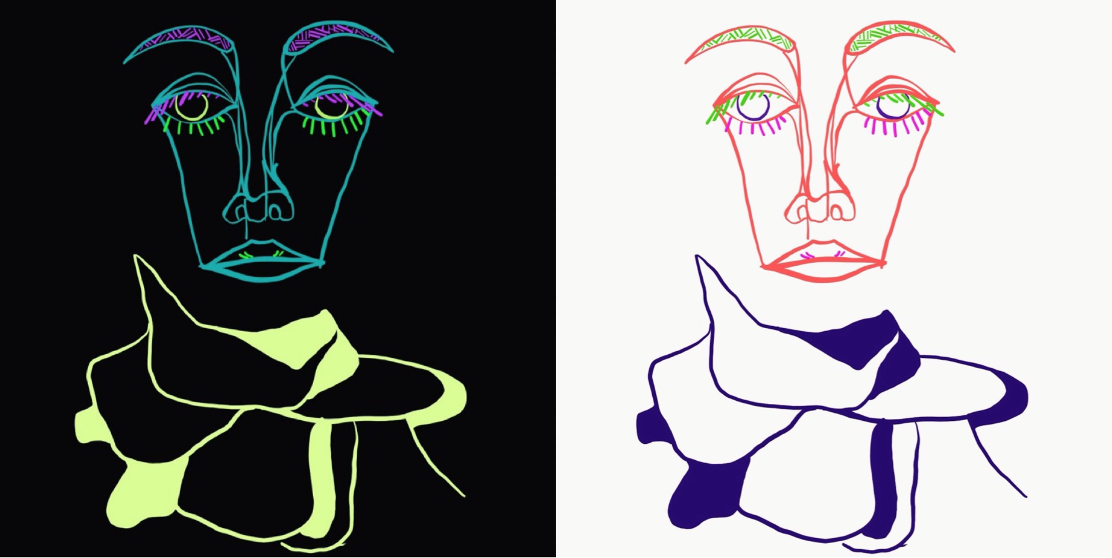Bad Air. I Feel Like I Am You.Adobe Draw, 2019