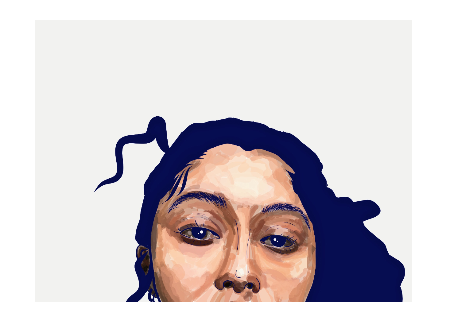 I am tired, here.Adobe Draw, 2019