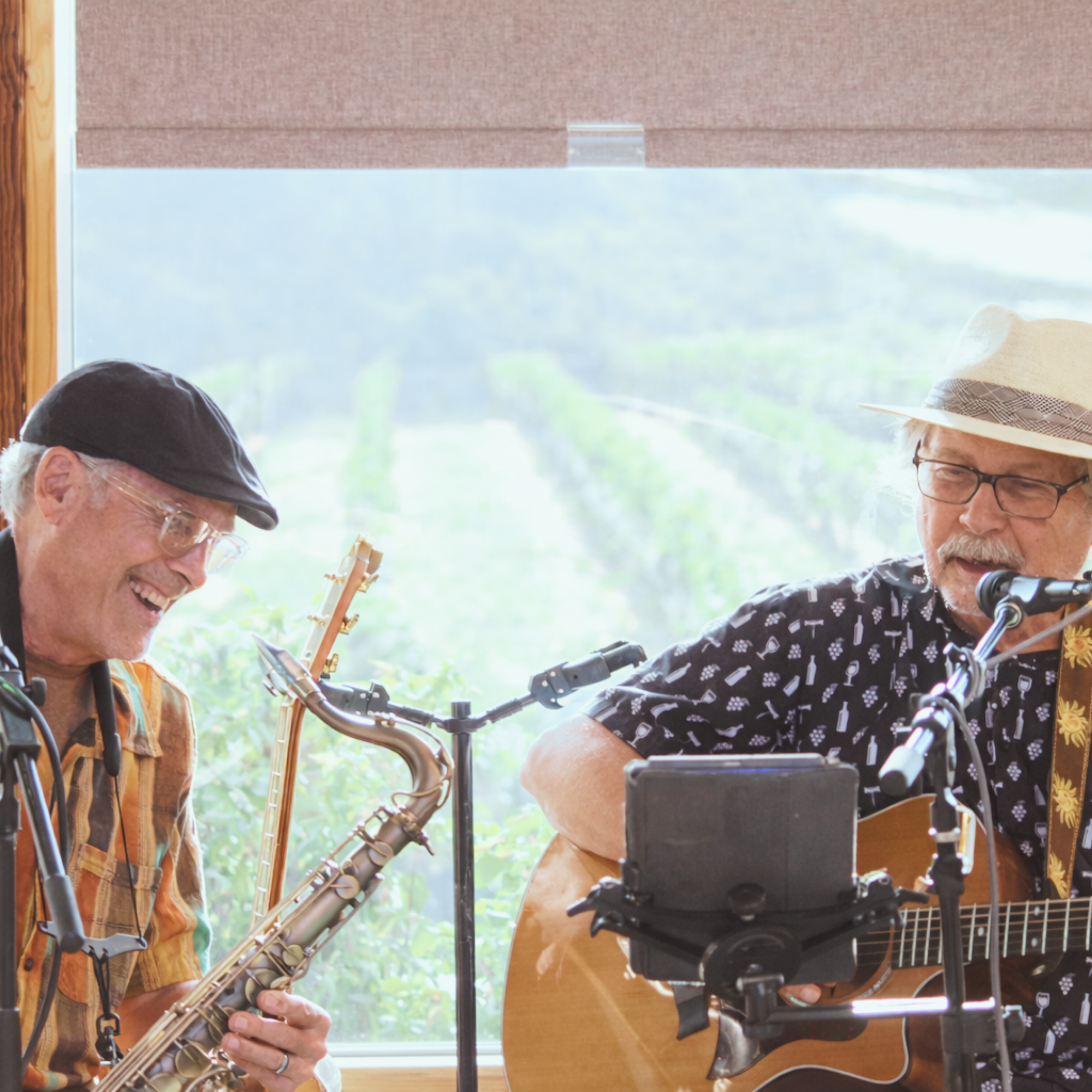 two jazz style musicians playing in the tasting room.png