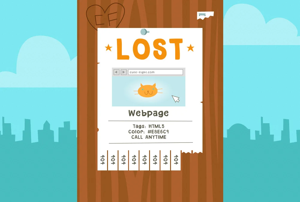 We were particularly proud of our 404 "Not Found" error screen :)