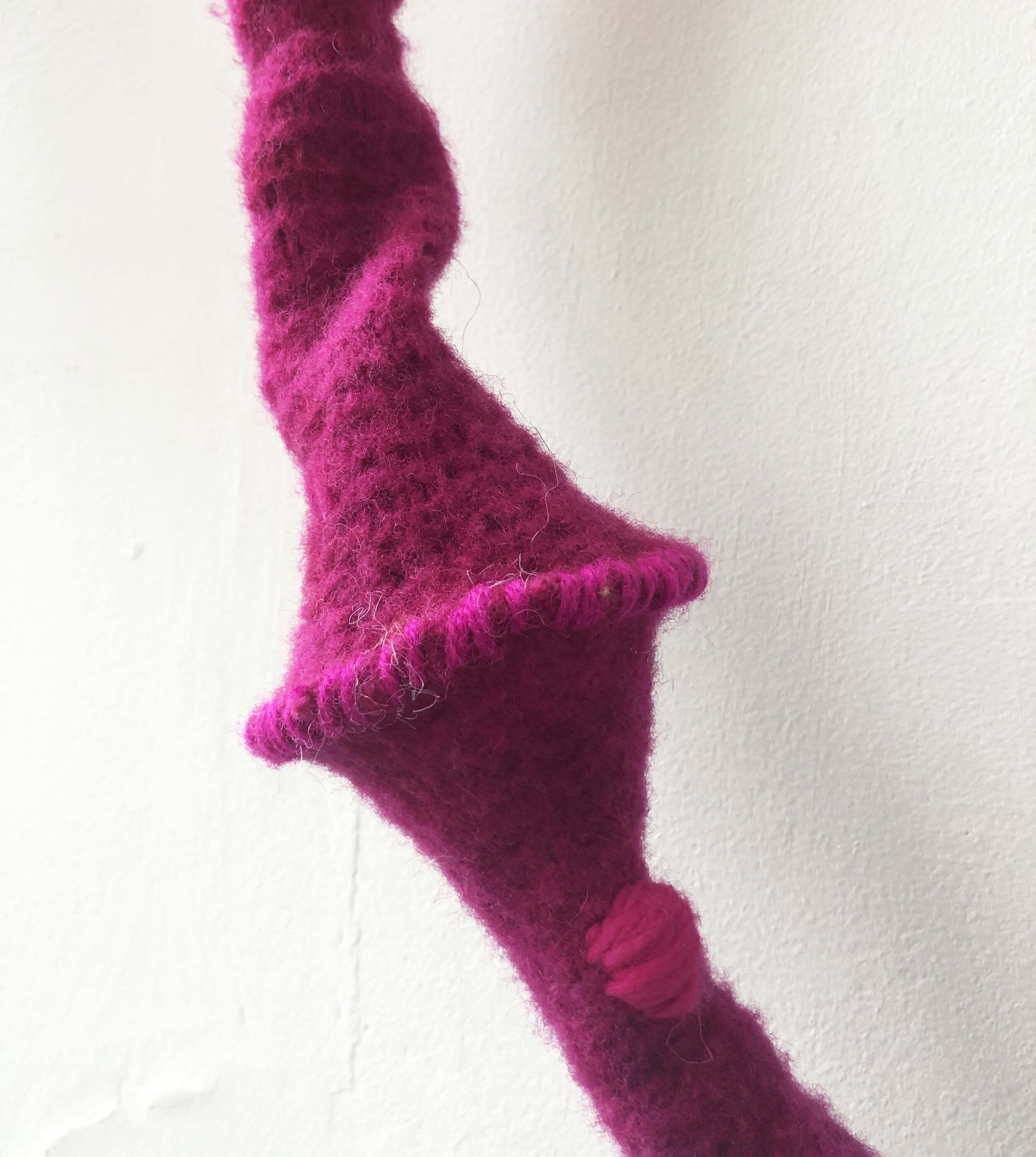 Fiber Lights - Wooly Fuschia detail