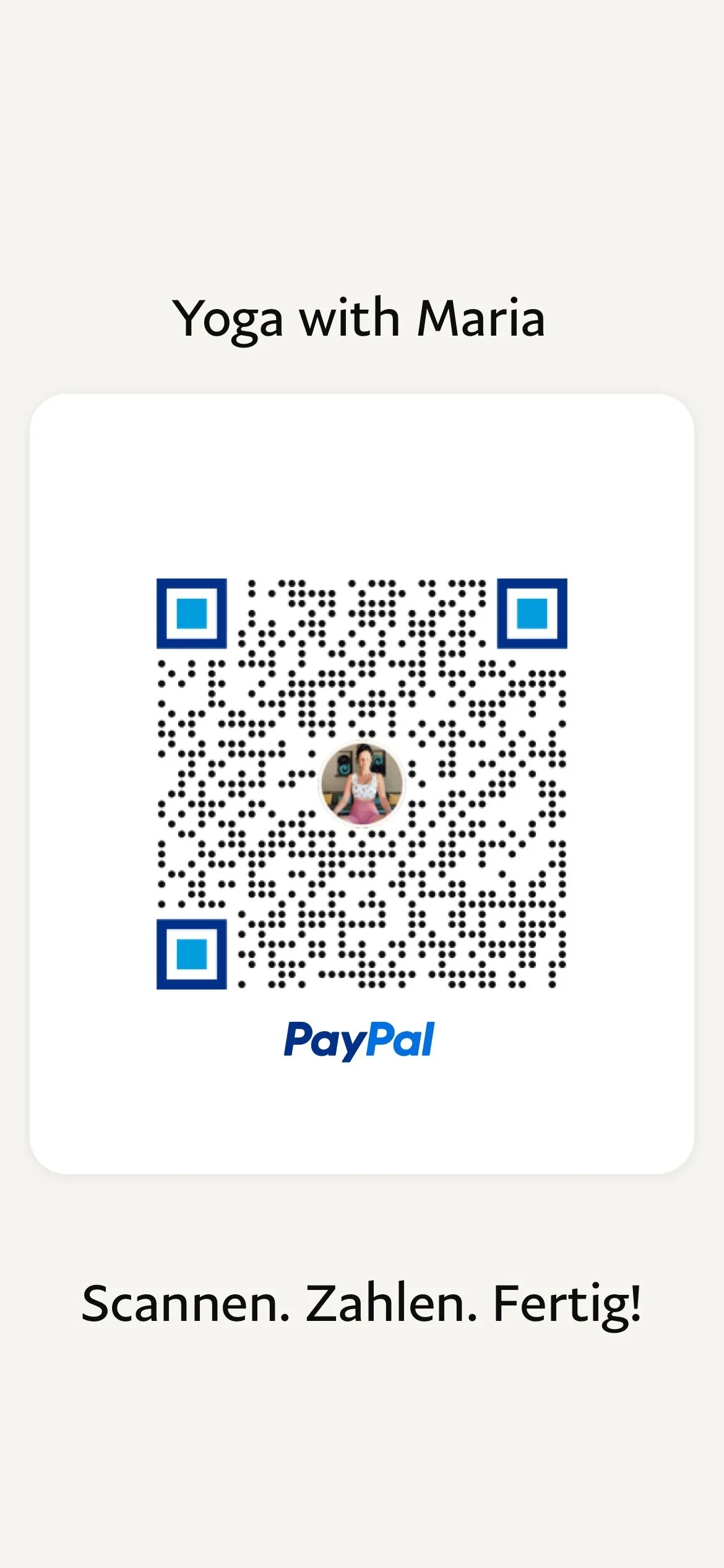PayPal Zahlungs QR
