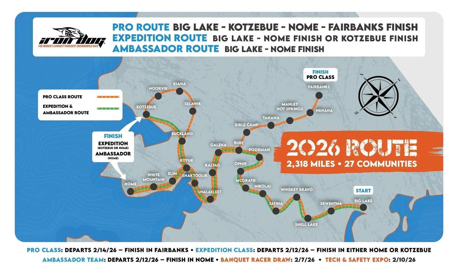 The 2026 Iron Dog Race Route Is Official