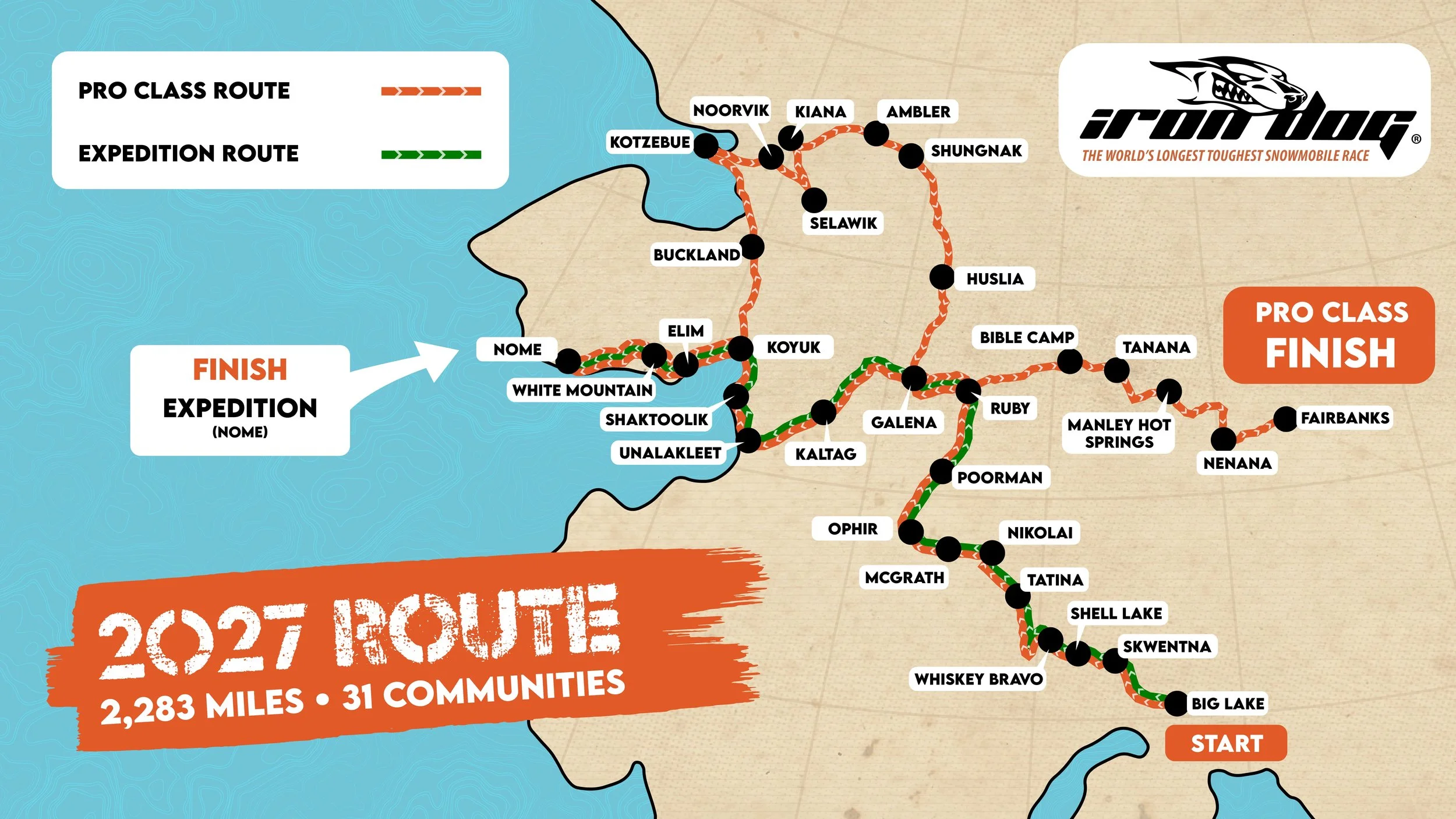 Iron Dog Announces 2027 Route Update