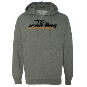 NEW! Iron Dog Adult Gray Pullover Midweight Sweatshirt "The World's Longest Toughest Snowmobile Race"