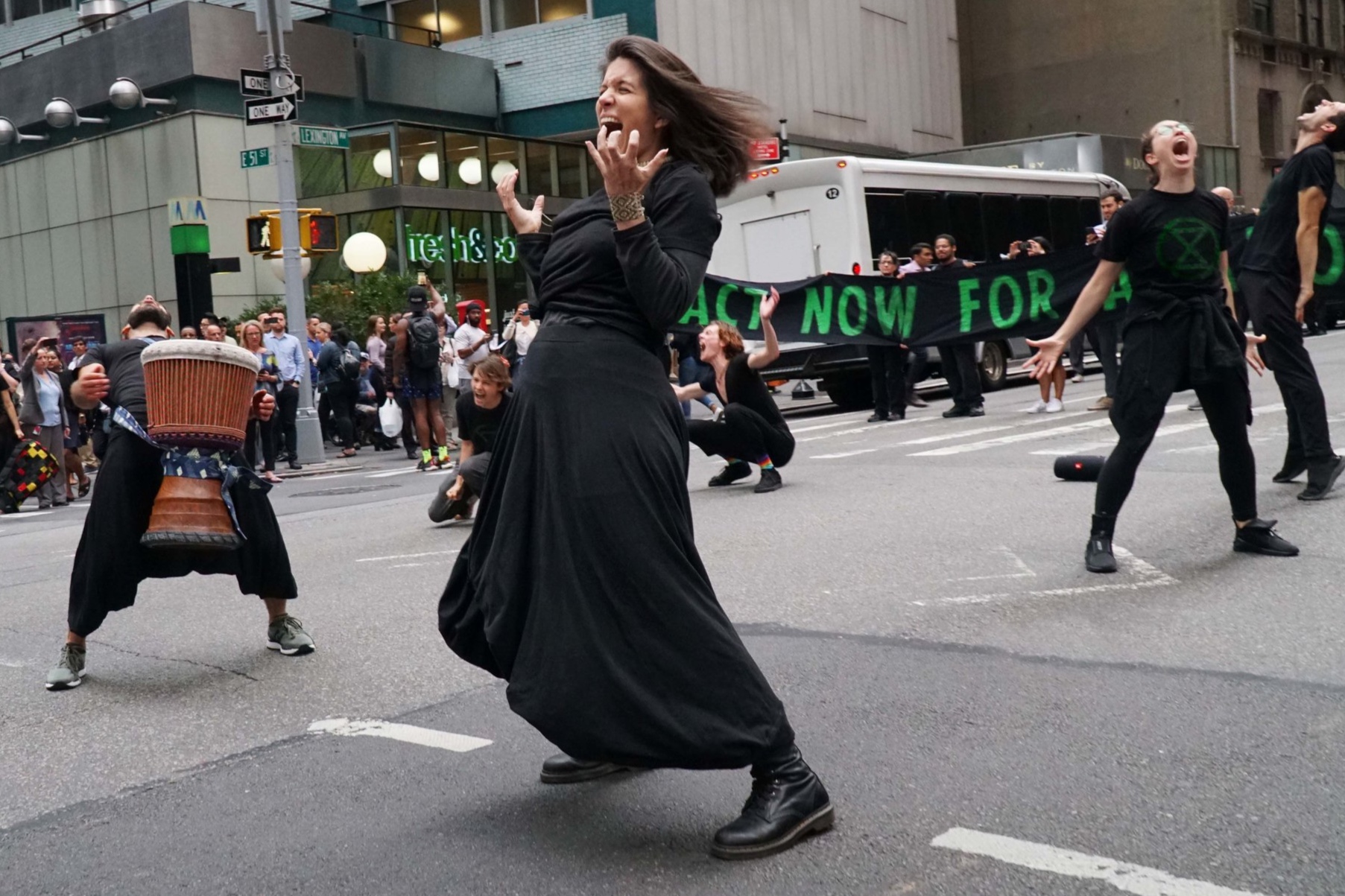 In Solidarity with Amazonia, Extinction Rebellion Dances in the Streets of Manhattan