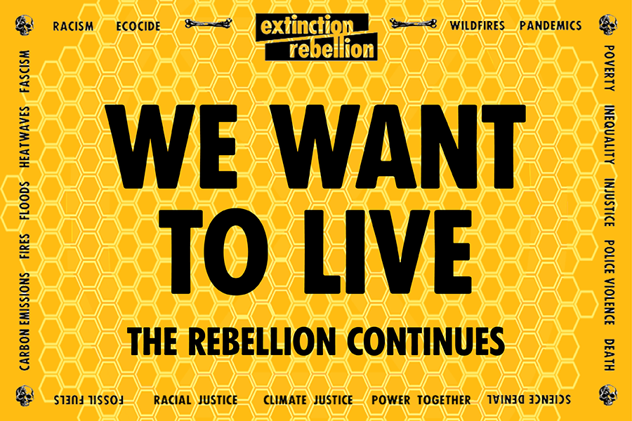 Art Build for EMERGENCY MARCH FOR WILDFIRES