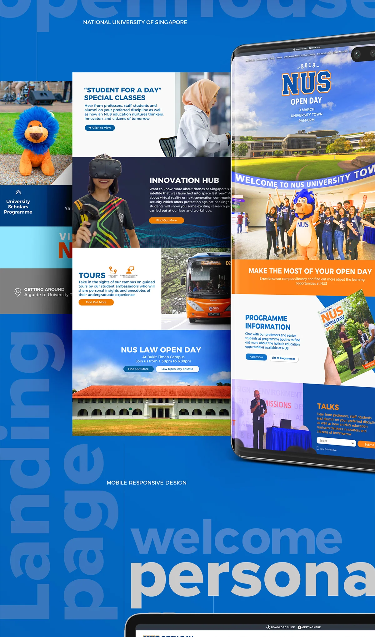 NUS Openhouse Web design 2019