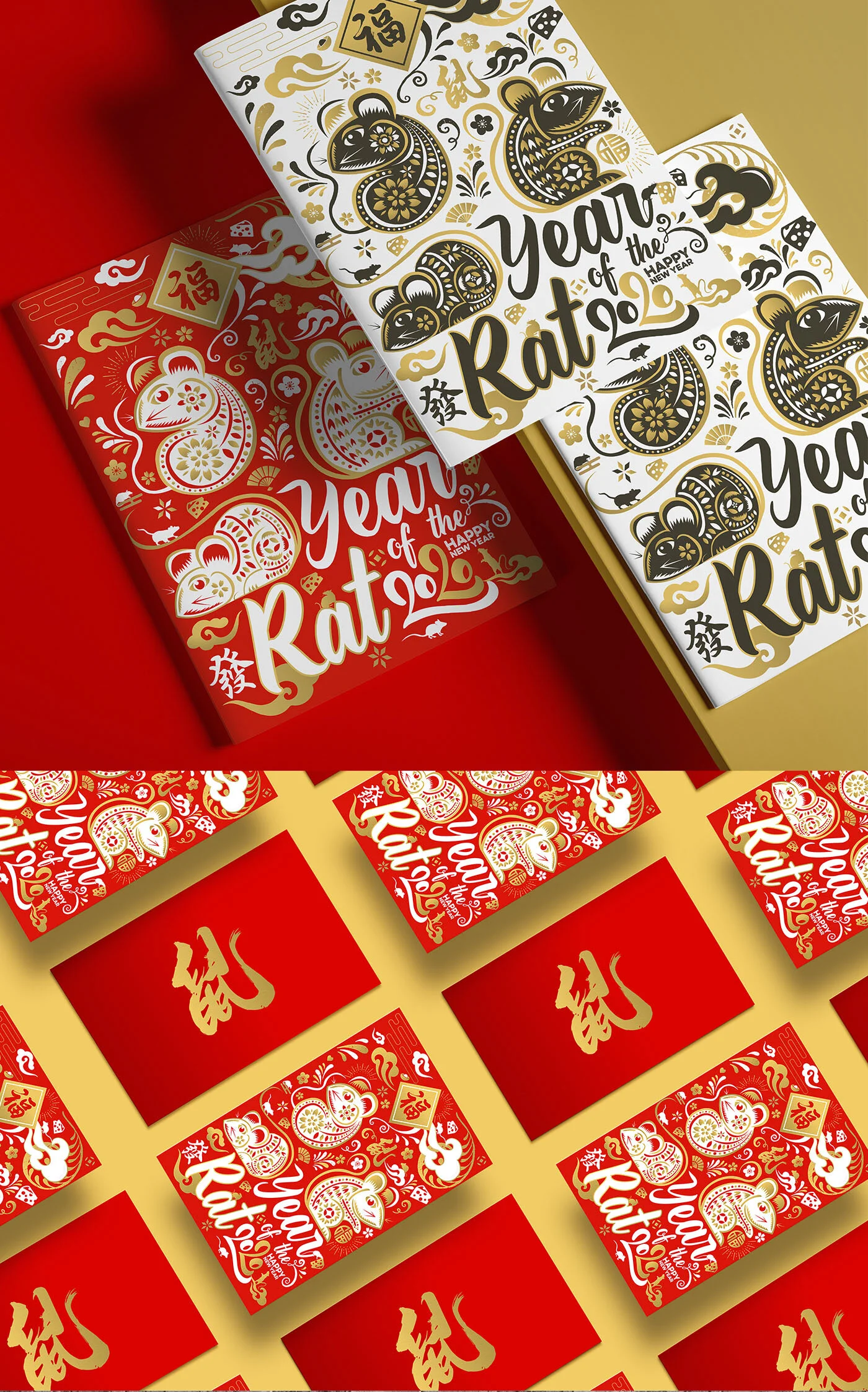 CHINESE NEW YEAR 2020 - YEAR OF THE RAT 2020 TYPOGRAPHY DESIGN - BEHANCE 03.jpg