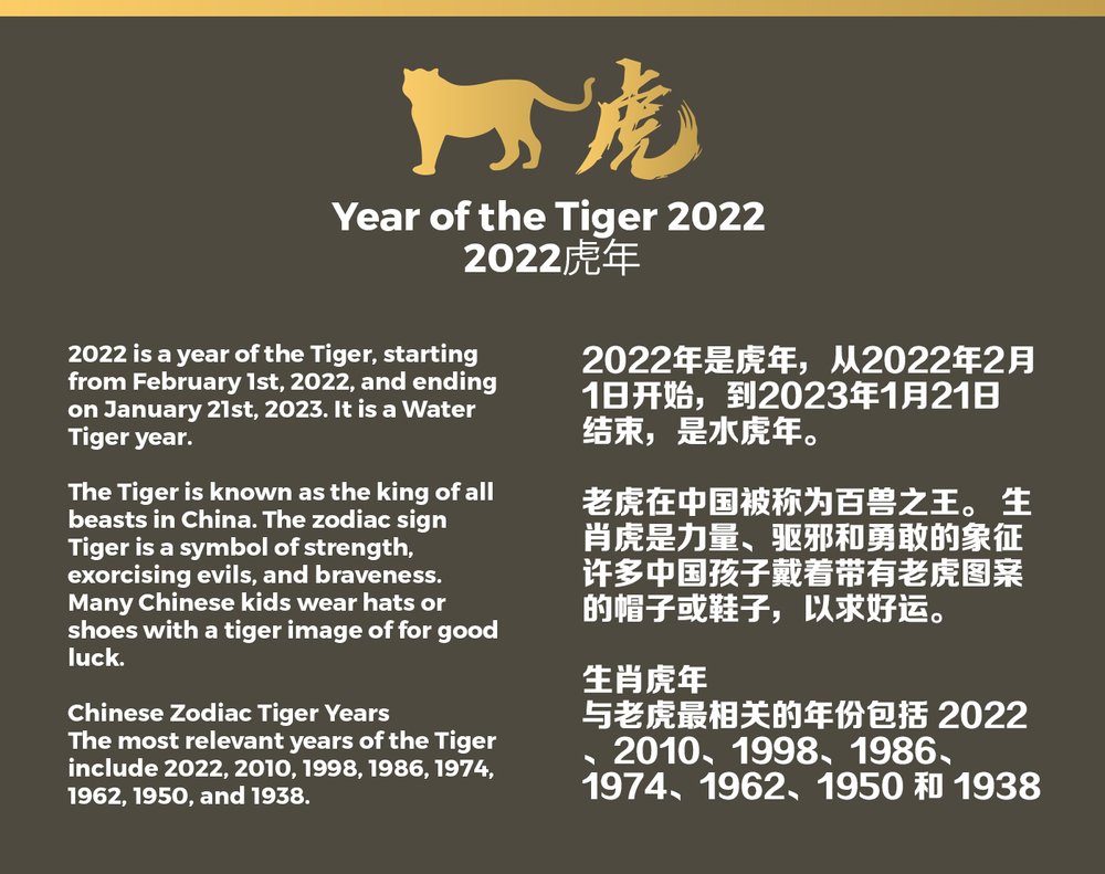 Chinese New Year 2022 Year of the Tiger POSTER — LEMONGRAPHIC