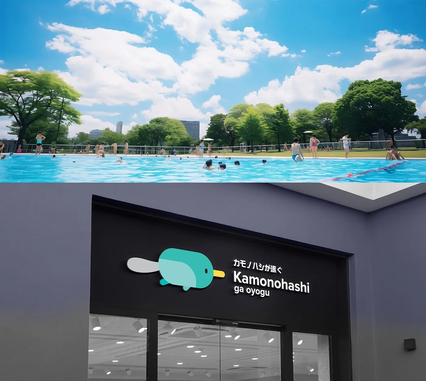 Kamonohashi ga oyogu カモノハシが泳ぐ Swim School Japan - 01.jpg