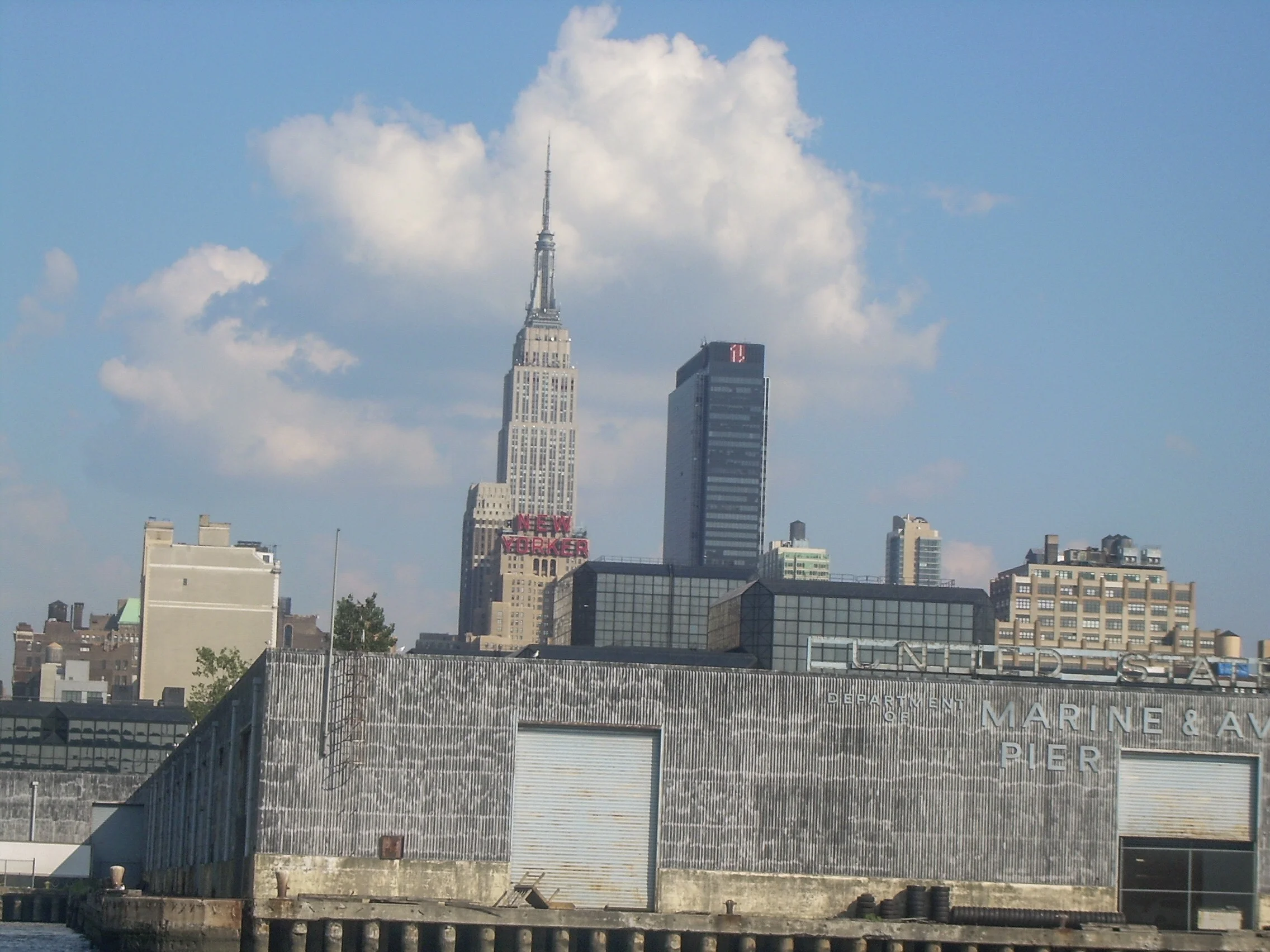 Our Dorm Hotel aligned with the Empire State Building