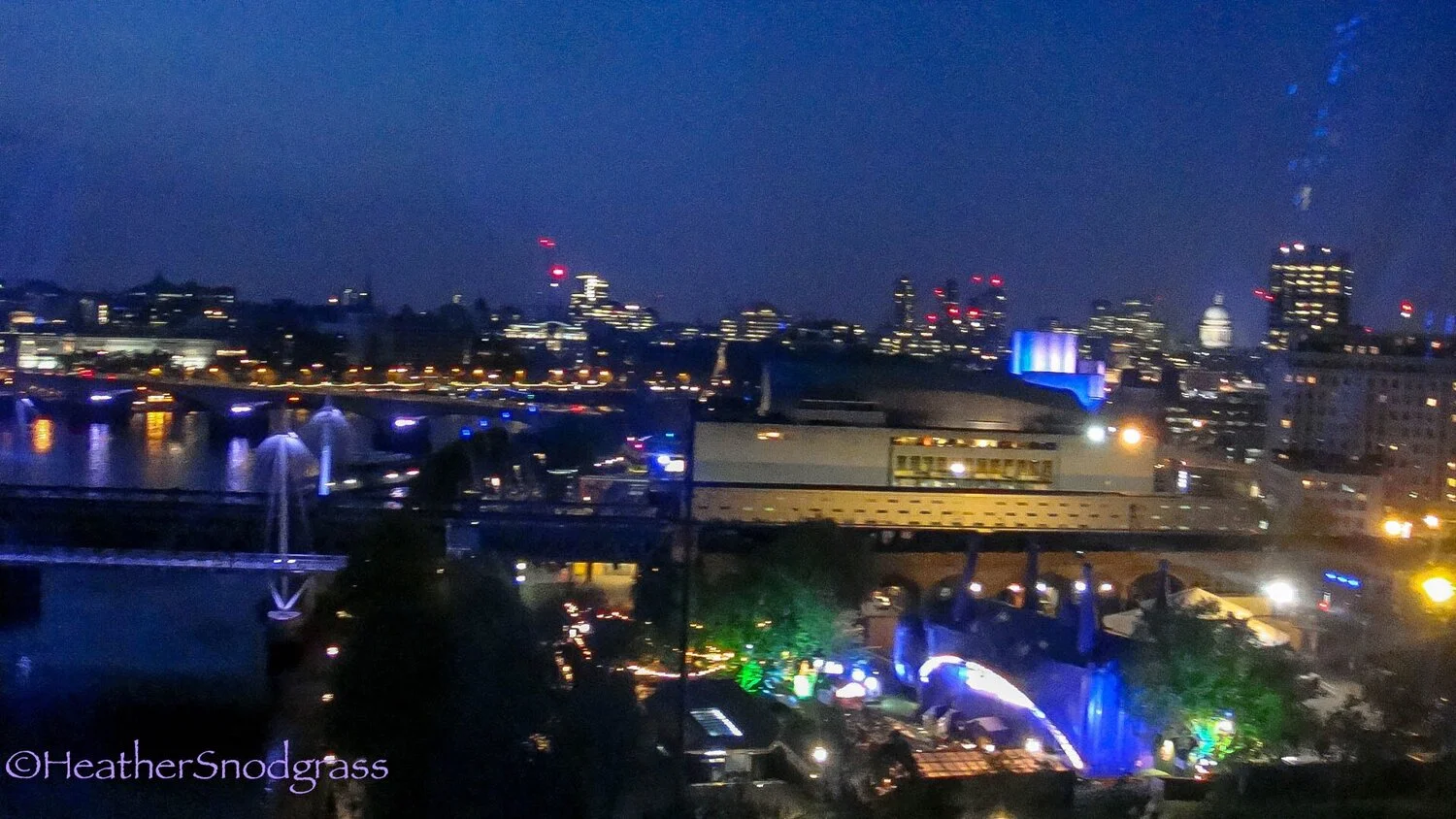 London at Night from the Eye